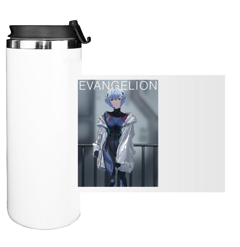 Water Bottle on Tumbler - Rei Ayanami - Mfest