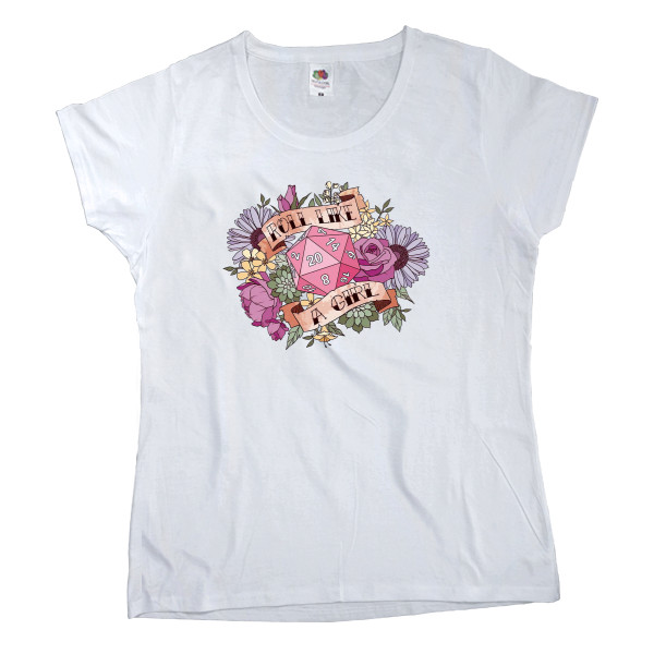 Women's T-shirt Fruit of the loom - Dnd d20 - Mfest