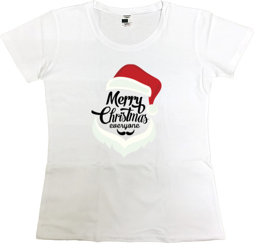 Women's Premium T-Shirt - Merry Christmas Everyone - Mfest