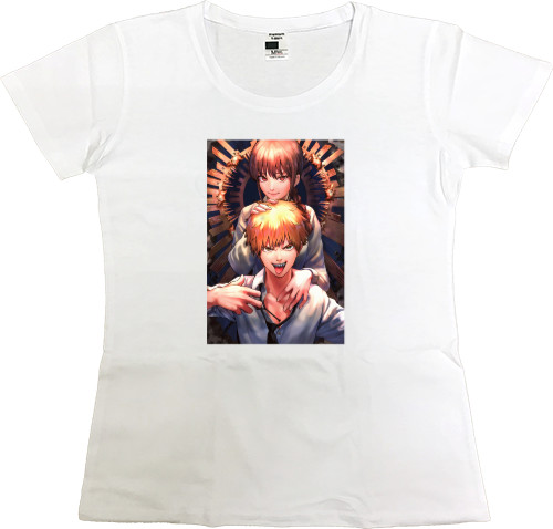 Women's Premium T-Shirt - Denji Makima - Mfest