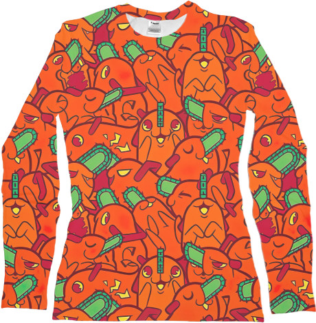 Women's Longsleeve Shirt 3D - Pochita - Mfest