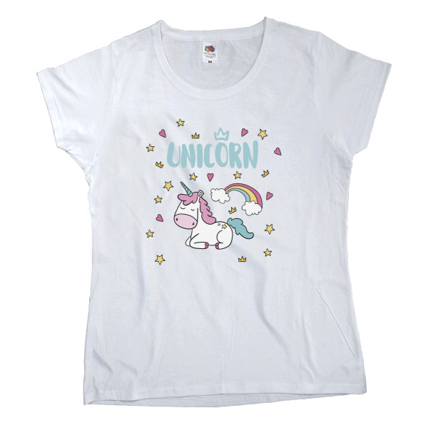 Women's T-shirt Fruit of the loom - Unicorn - Mfest