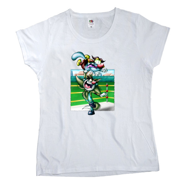 Women's T-shirt Fruit of the loom - Огги и тараканы - Mfest