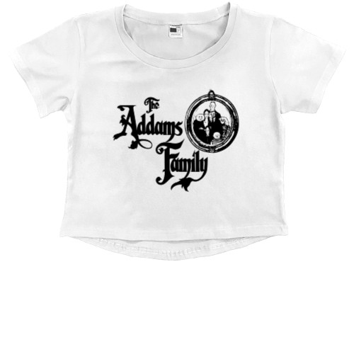 Kids' Premium Cropped T-Shirt - The Addams Family - Mfest