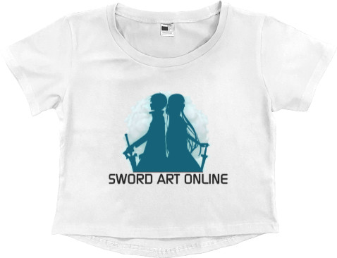 Women's Cropped Premium T-Shirt - Sword Art Online - Mfest