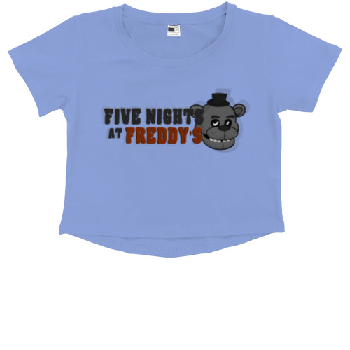 Kids' Premium Cropped T-Shirt - FIVE NIGHTS AT FREDDY'S  4 - Mfest