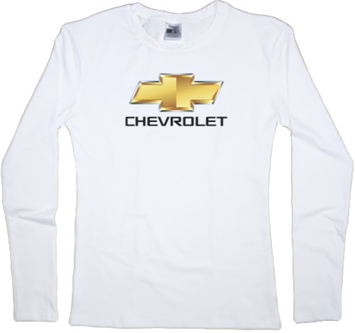 Футболка з Довгим Рукавом Жіноча - CHEVROLET LOGO - 1 - Mfest