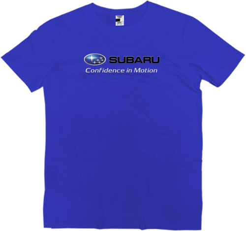 Футболка Премиум Мужская - SUBARU - LOGO 4 - Mfest