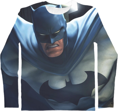 Men's Longsleeve Shirt 3D - Batman-1 - Mfest