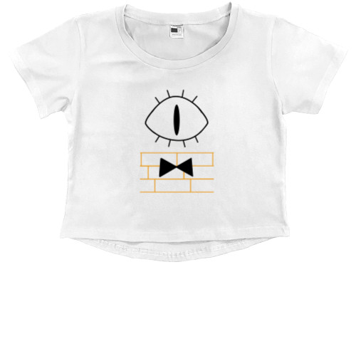 Kids' Premium Cropped T-Shirt - Gravity Falls глаз - Mfest