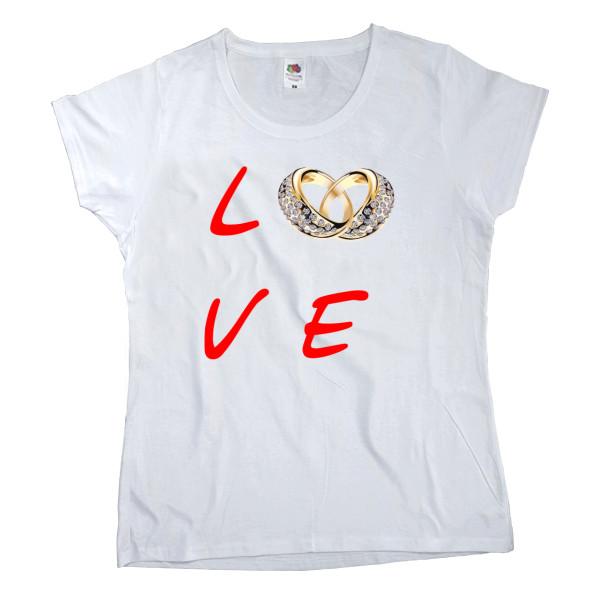 Women's T-shirt Fruit of the loom - Love - Mfest