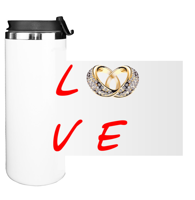 Свадьба - Water Bottle on Tumbler - Love - Mfest