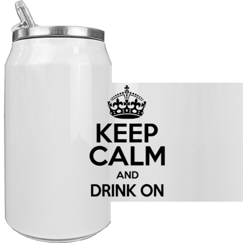 Термобанка - Keep calm and drink on - Mfest