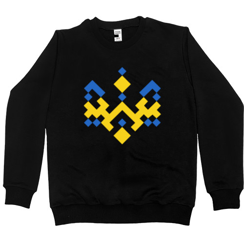 Men’s Premium Sweatshirt - Герб вишиванка Україна - Mfest