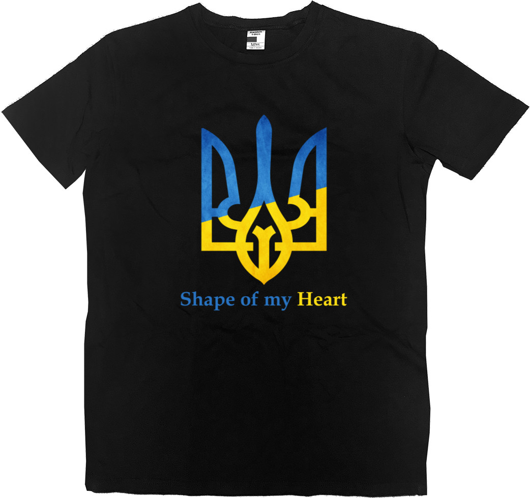 Футболка Преміум Дитяча - Shape of my heart, тризуб - Mfest