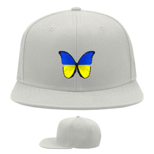 Snapback Baseball Cap - Бабочка цвета Украины - Mfest