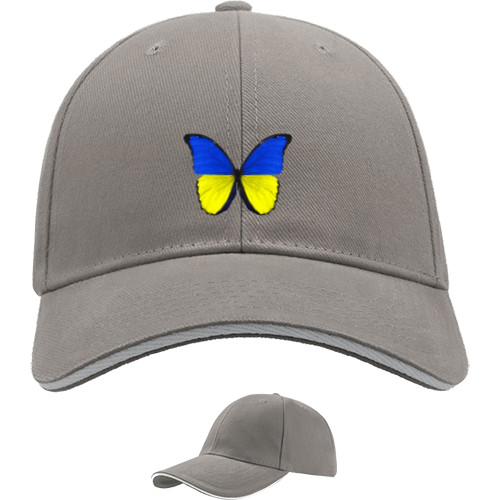 Sandwich Baseball Cap - Бабочка цвета Украины - Mfest