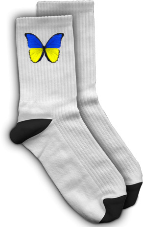 Socks - Бабочка цвета Украины - Mfest