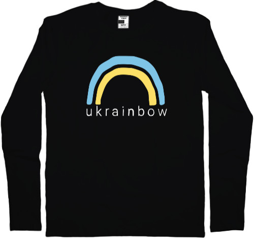 Футболка з Довгим Рукавом Чоловіча - Ukrainbow, українська веселка - Mfest