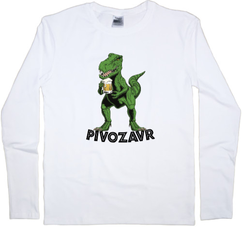 Men's Longsleeve Shirt - Pivozavr, любитель пива - Mfest