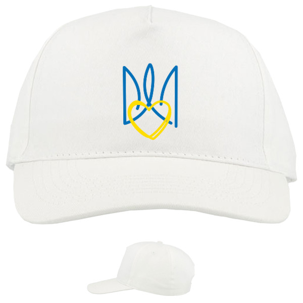 Baseball Caps - 5 panel - Герб и сердце Украины - Mfest