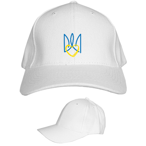 Kids' Baseball Cap 6-panel - Герб и сердце Украины - Mfest