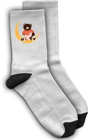 Socks - Мишка на месяце - Mfest