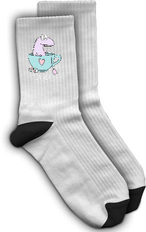 Socks - Динозаврик в чашке - Mfest