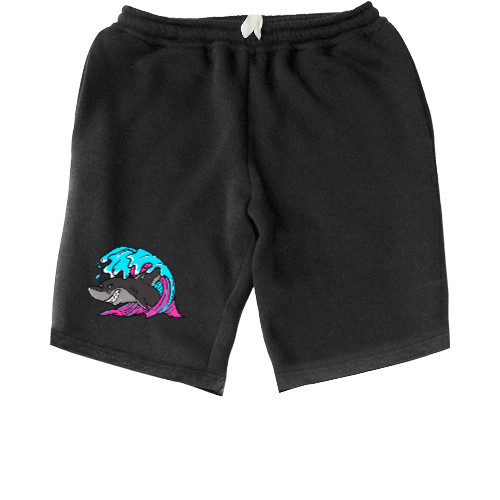 Men's Shorts - Акула и волна - Mfest