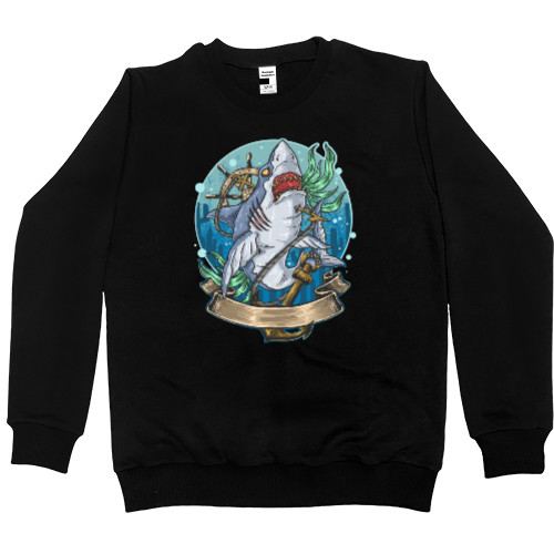 Men’s Premium Sweatshirt - Акула в глубине - Mfest