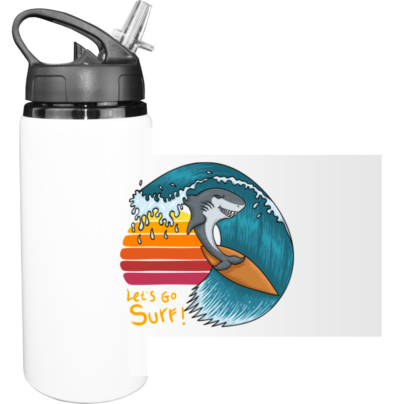 Sport Water Bottle - Акулёнок на волне - Mfest