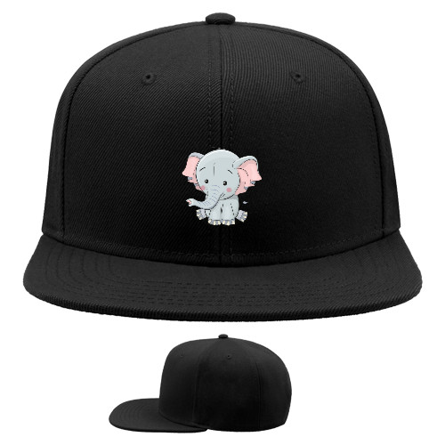 Snapback Baseball Cap - Милый слонёнок - Mfest