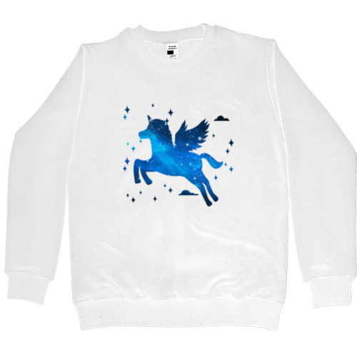 Men’s Premium Sweatshirt - Единорог небесный - Mfest