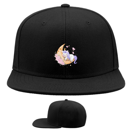 Snapback Baseball Cap - Единорог на месяце - Mfest