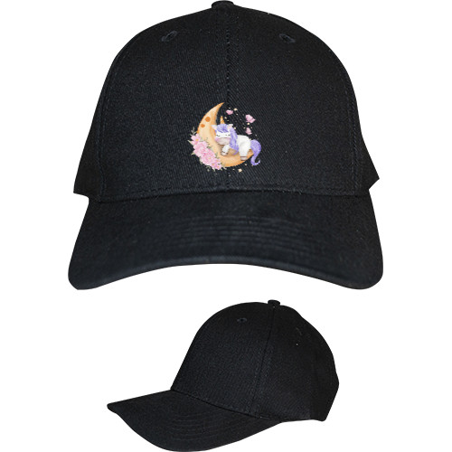 Kids' Baseball Cap 6-panel - Единорог на месяце - Mfest