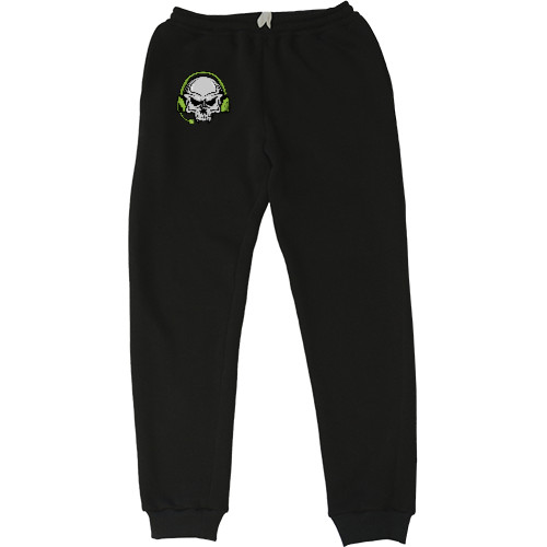 Men's Sweatpants - Череп в наушниках - Mfest