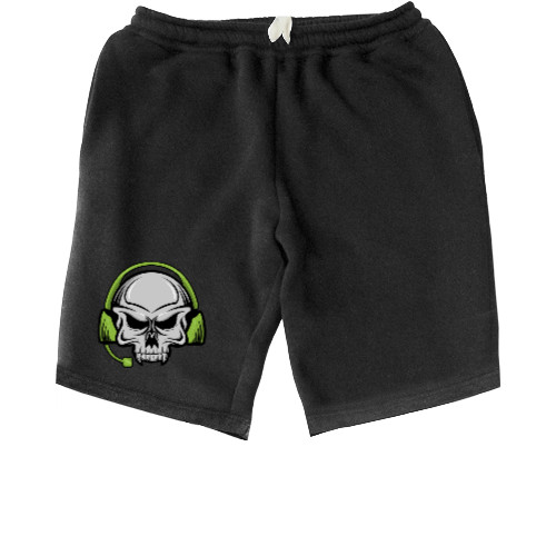 Men's Shorts - Череп в наушниках - Mfest