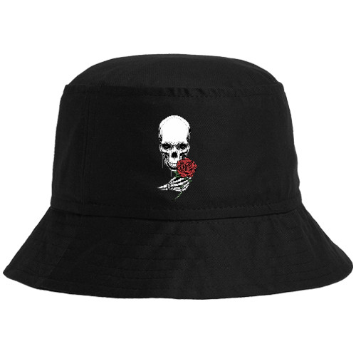 Bucket Hat - Череп с розой - Mfest