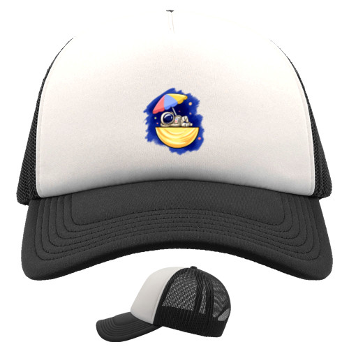 Kids' Trucker Cap - Космонавт с зонтиком - Mfest