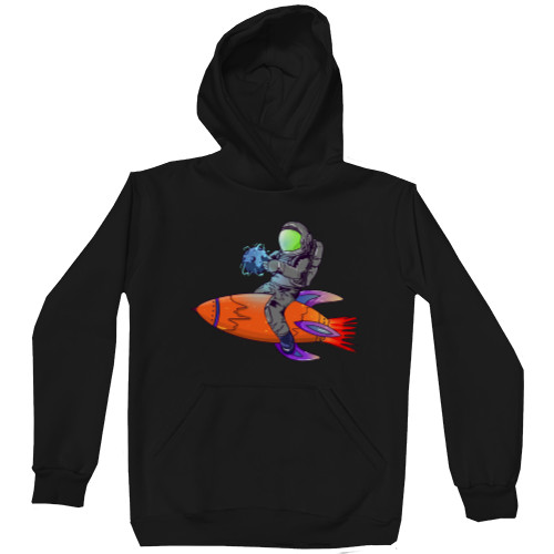 Unisex Hoodie - Космонавт на ракете - Mfest