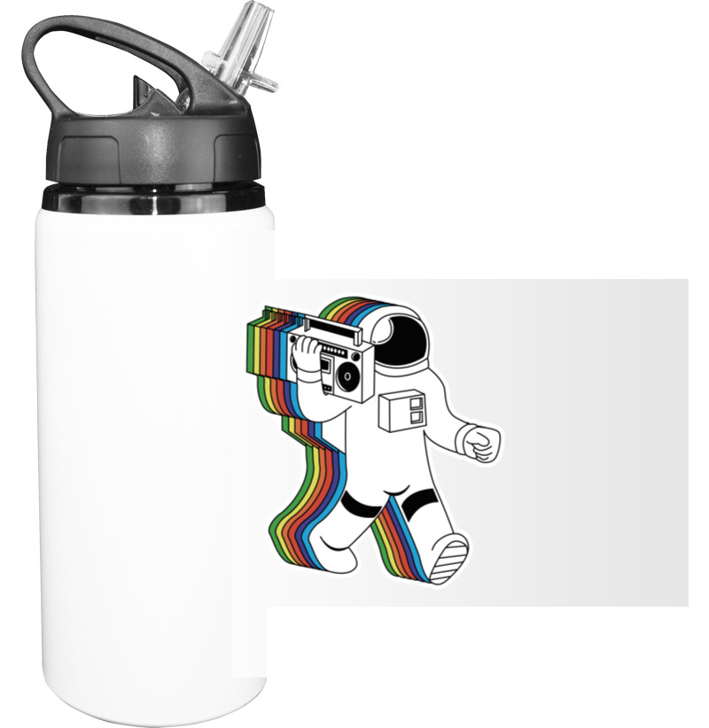 Sport Water Bottle - Космонавт меломан - Mfest