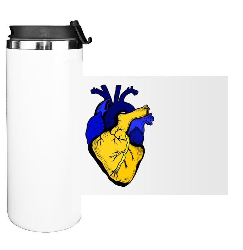 Water Bottle on Tumbler - Українське серце - Mfest