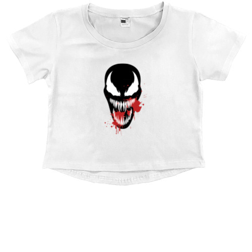 Kids' Premium Cropped T-Shirt - Venom - Mfest