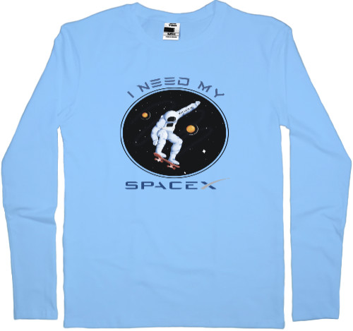 Men's Longsleeve Shirt - Мне нужен мой SpaceX - Mfest