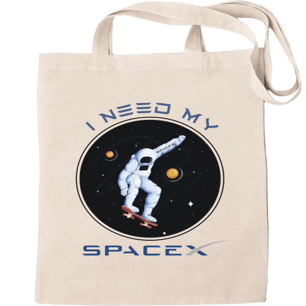 Tote Bag - Мне нужен мой SpaceX - Mfest