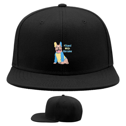 Snapback Baseball Cap - Dog Art #StandwithUkraine - Mfest