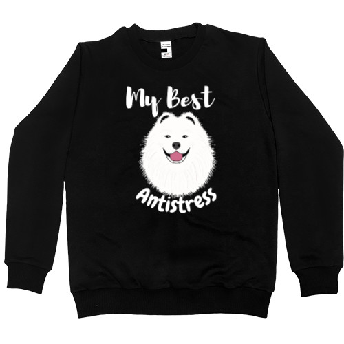 Світшот Преміум Чоловічий - Samoyed Best Antistress, Cute Samoyed Dog - Mfest