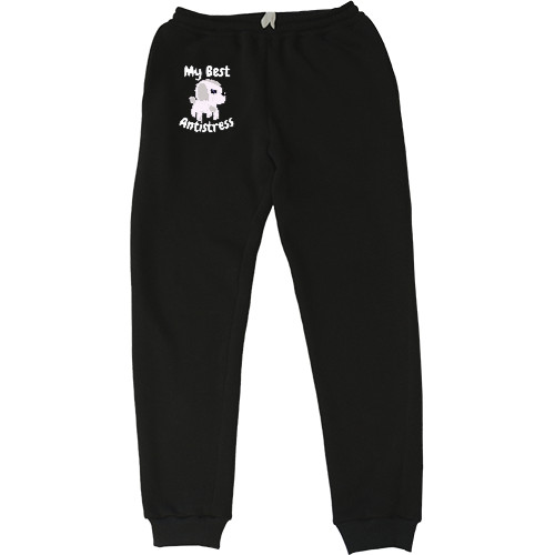 Men's Sweatpants - Maltese Best Antistress, Мальтийская болонка - Mfest