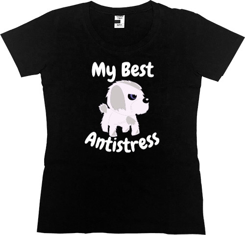 Women's Premium T-Shirt - Maltese Best Antistress, Мальтийская болонка - Mfest