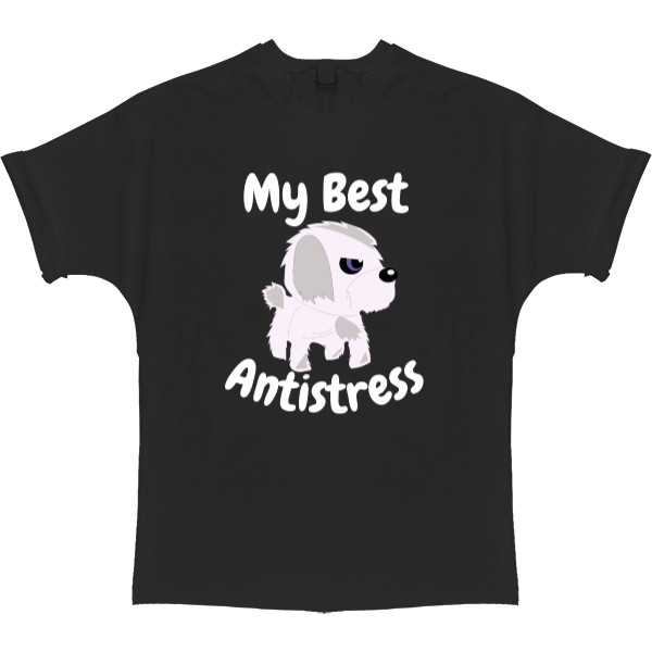 T-shirt Oversize - Maltese Best Antistress, Мальтийская болонка - Mfest